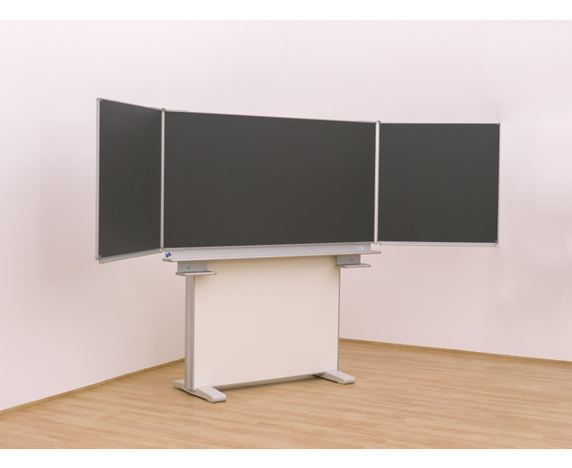 Gestell-Klappschiebetafel, anthrazit, 150x100cm, freistehend und GS-geprüft