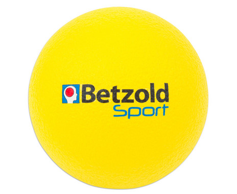 Softball, beschichtet, 15 cm, gelb