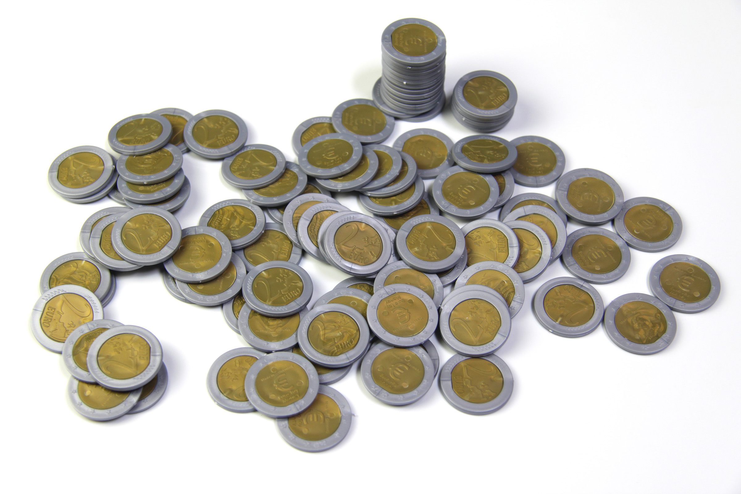 Geld Euro-Münzen Spielgeld 2 Euro