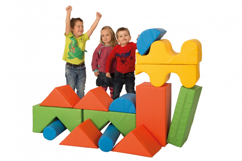 14-teiliger Bausteinsatz MEDI 95-523-16, 2-4 Jahre