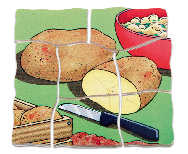 Lagenpuzzle Kartoffel, Holzpuzzle mit 5 Lagen, 4-5 Jahre