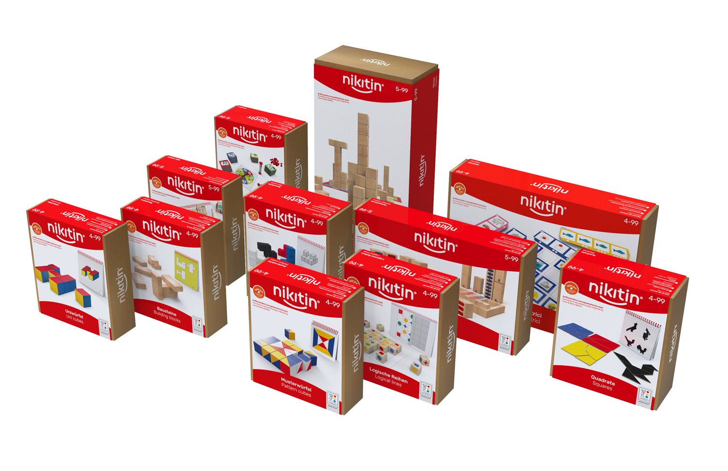 Nikitin Entwicklungspaket N1-N11, ab 3 Jahre