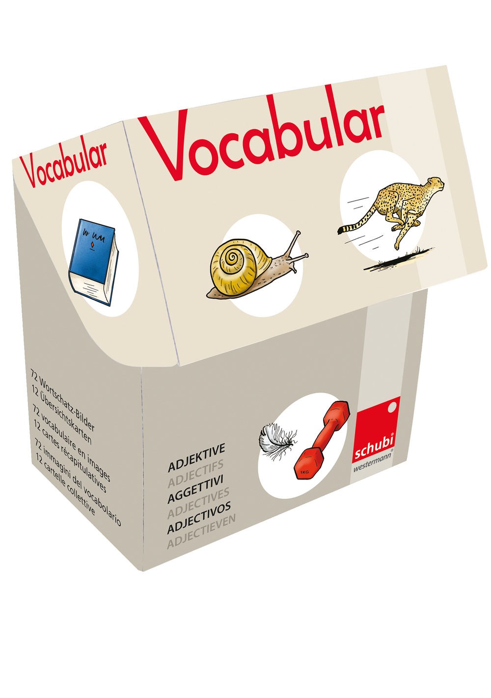 VOCABULAR Adjektive, Bildkarten ab 4 Jahren