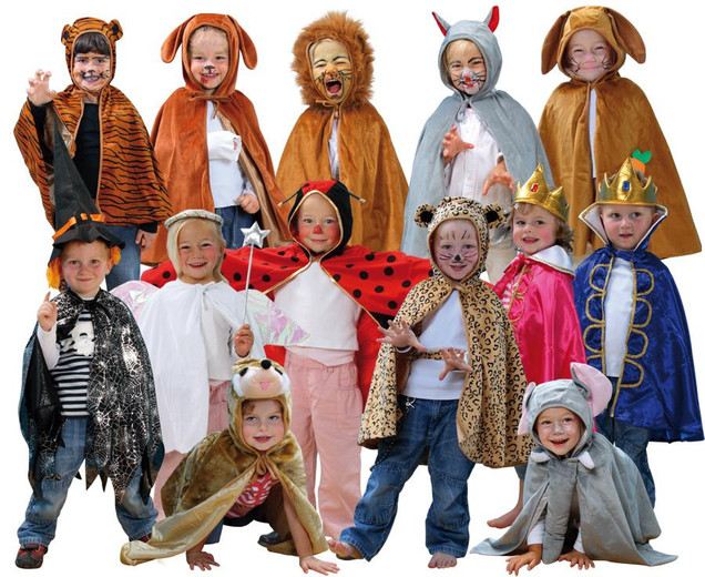 Set mit 13 Kostümen, Universalgröße, 3-8 Jahre