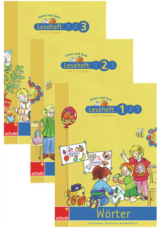 Anton und Zora Lesehefte 1-3, 6-8 Jahre