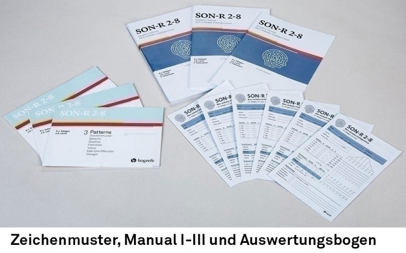 SON-R 2-8 Non-verbaler Intelligenztest (Testkoffer mit Testmaterial, inkl. Auswertungsprogramm ohne Auswertungsbogen und Manual)