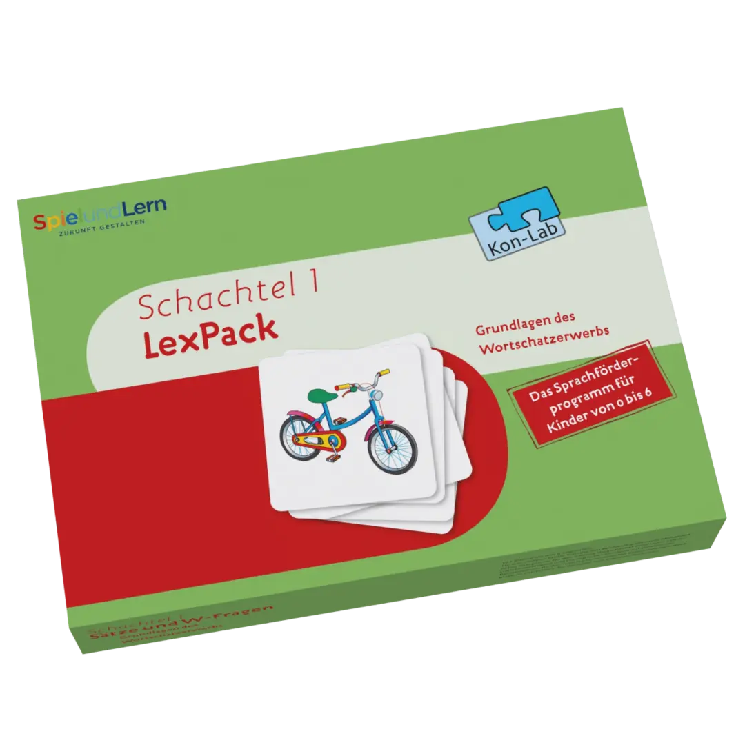 Kon-Lab LexPack Schachtel 1, Bildkarten und Legetafeln, 0-10 Jahre