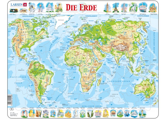 Lernpuzzle Länder & Kontinente