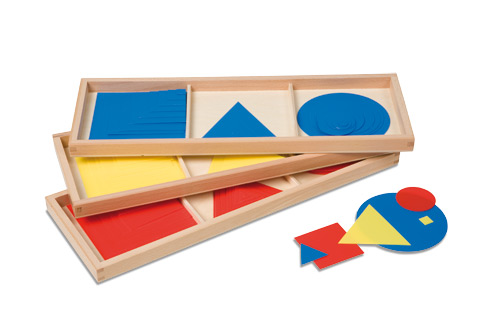 Satz Kreise, Dreiecke und Quadrate