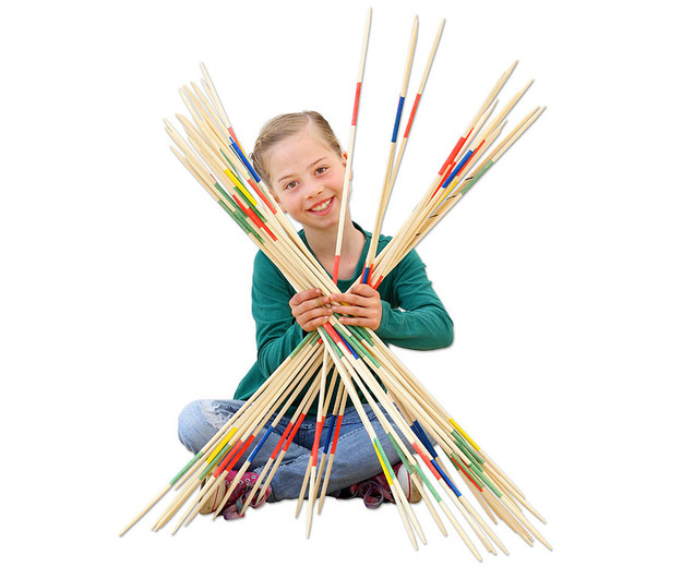 Riesen-Mikado mit 41 Stäben, Länge: ca. 90 cm, ab 4 Jahre