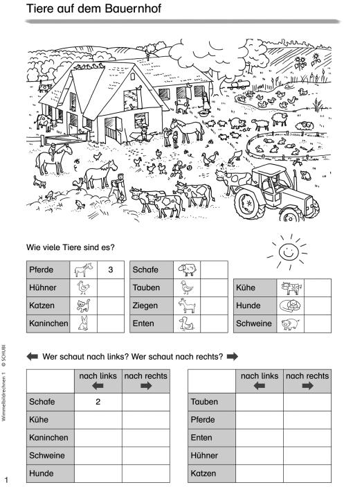 Wimmelbildrechnen 1, 1.-2. Klasse
