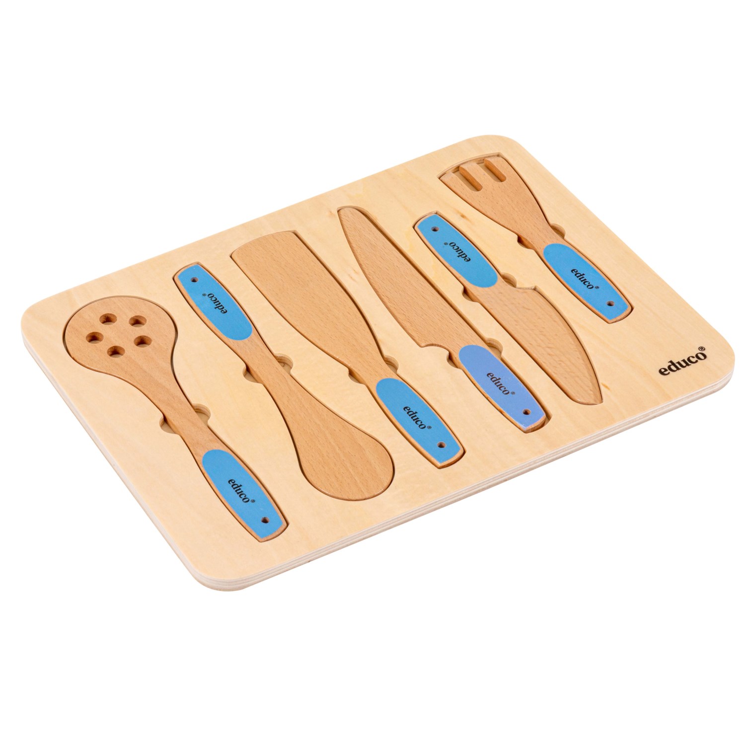 Küchenhelfer-Set aus Holz, 7 Teile, ab 3 Jahre