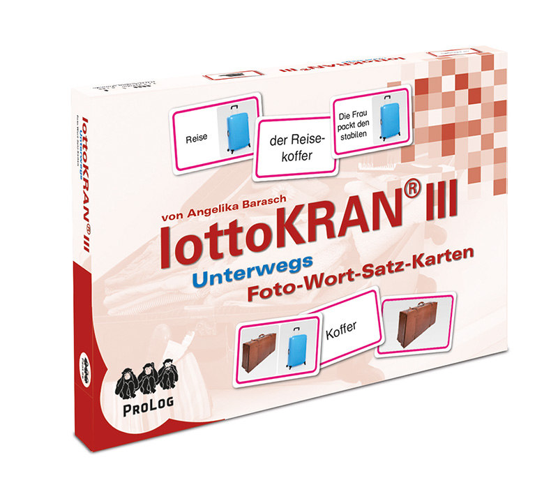 lottoKRAN III Unterwegs, Foto-Wort-Satz-Karten zur Aphasietherapie