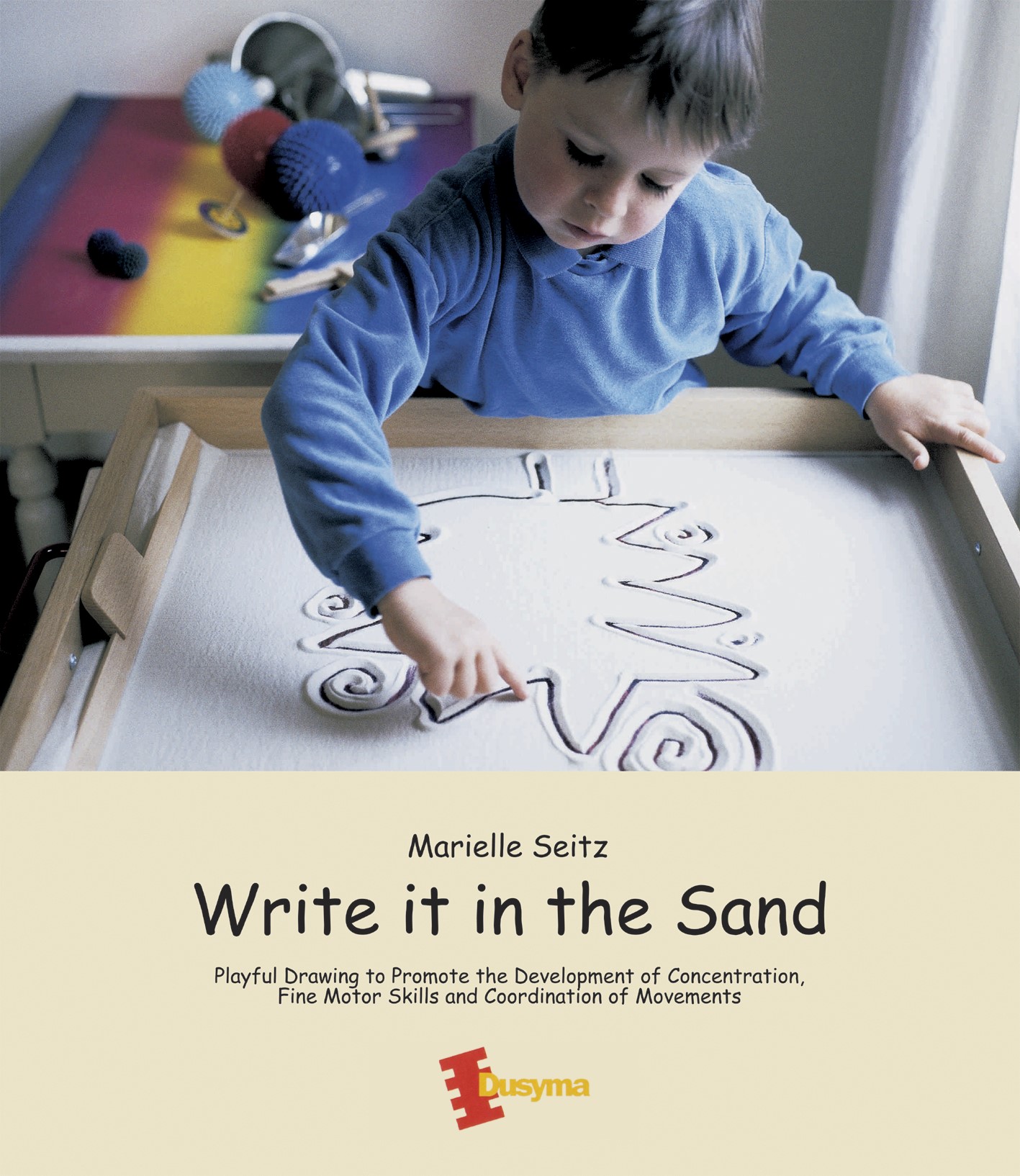 Kleine Sandwanne mit englischem Buch, ab 3 Jahre