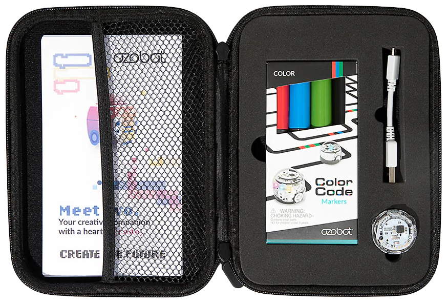 Ozobot Evo Starterset, Lernroboter inkl. Experience-Pack, Stiftset und Handbuch, ab 8 Jahre