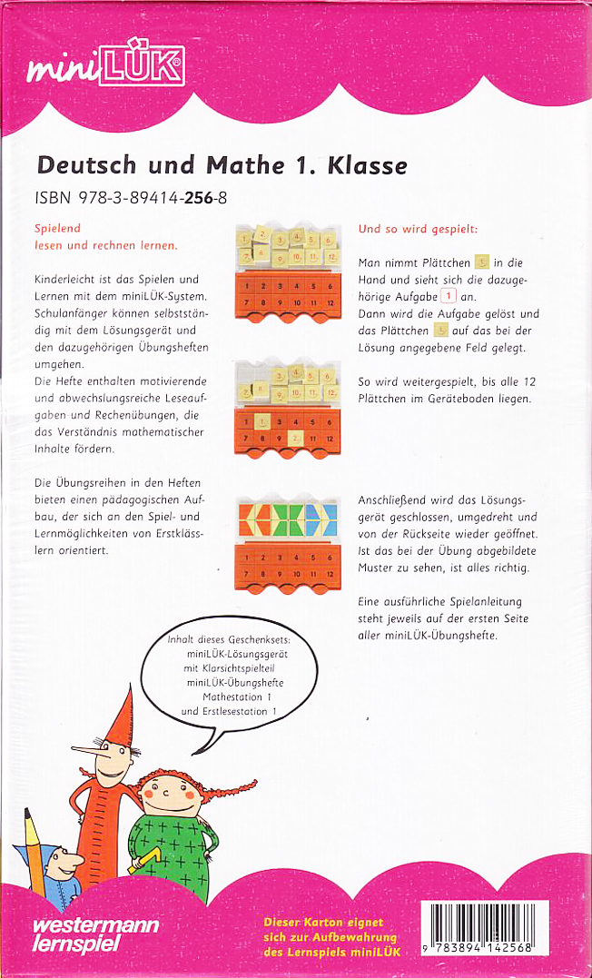 miniLÜK Set Deutsch und Mathe, 2 Hefte inkl. Kontrollgerät, 1.Klasse