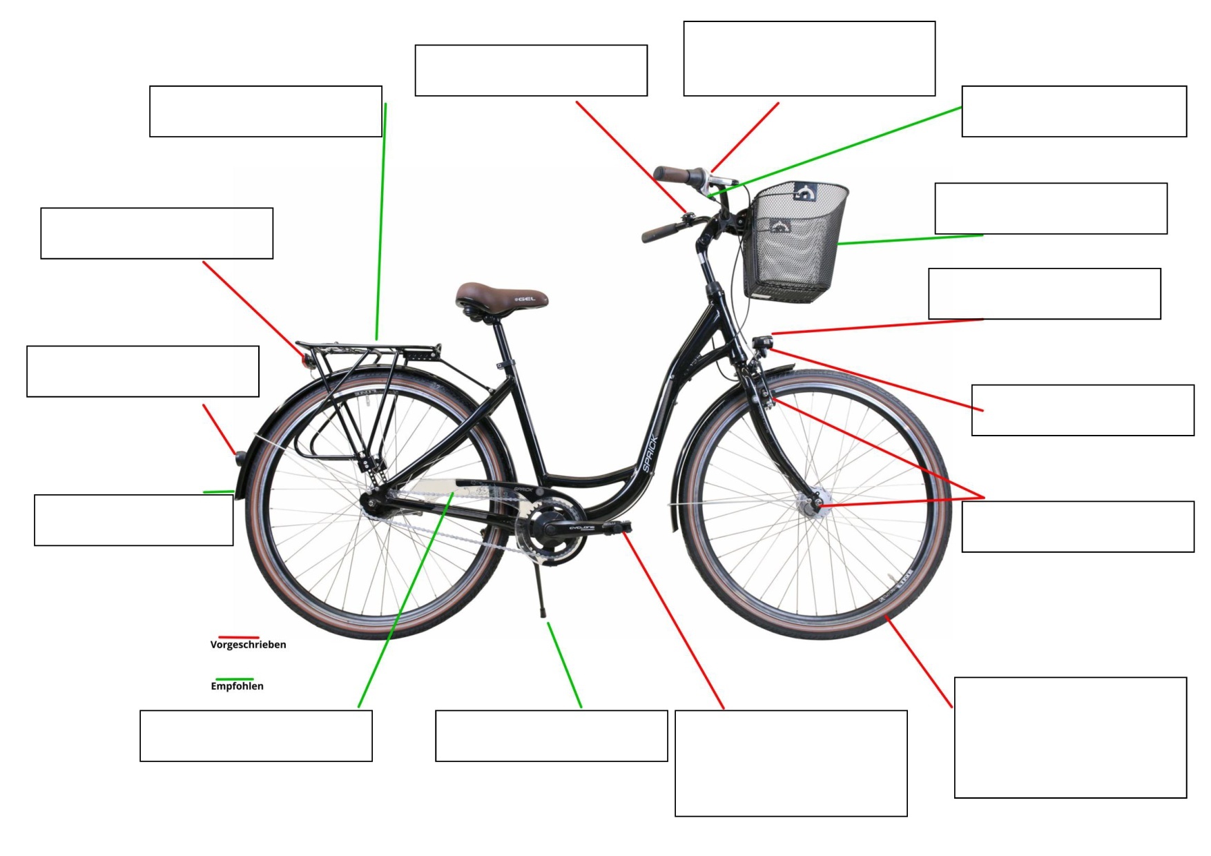 magnetisches Set XXL "sicheres Fahrrad"
