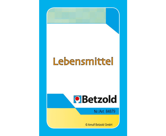 Lebensmittel, Kartensatz für den Magischen Zylinder, 5-8 Jahre