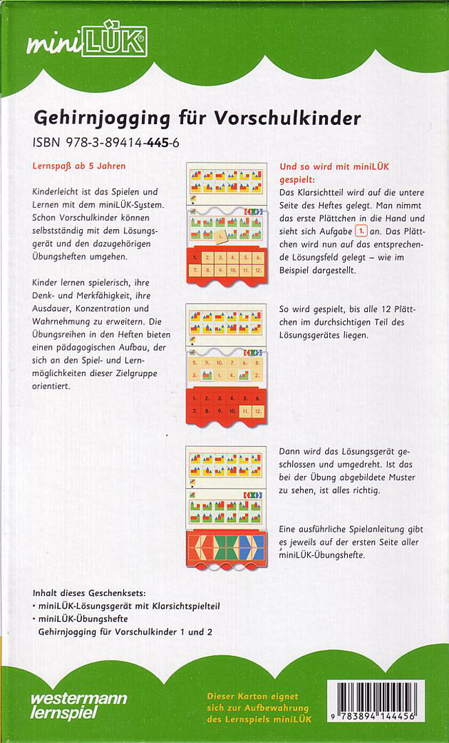 miniLÜK Set-Gehirnjogging VS-Kinder, 5-7 Jahren
