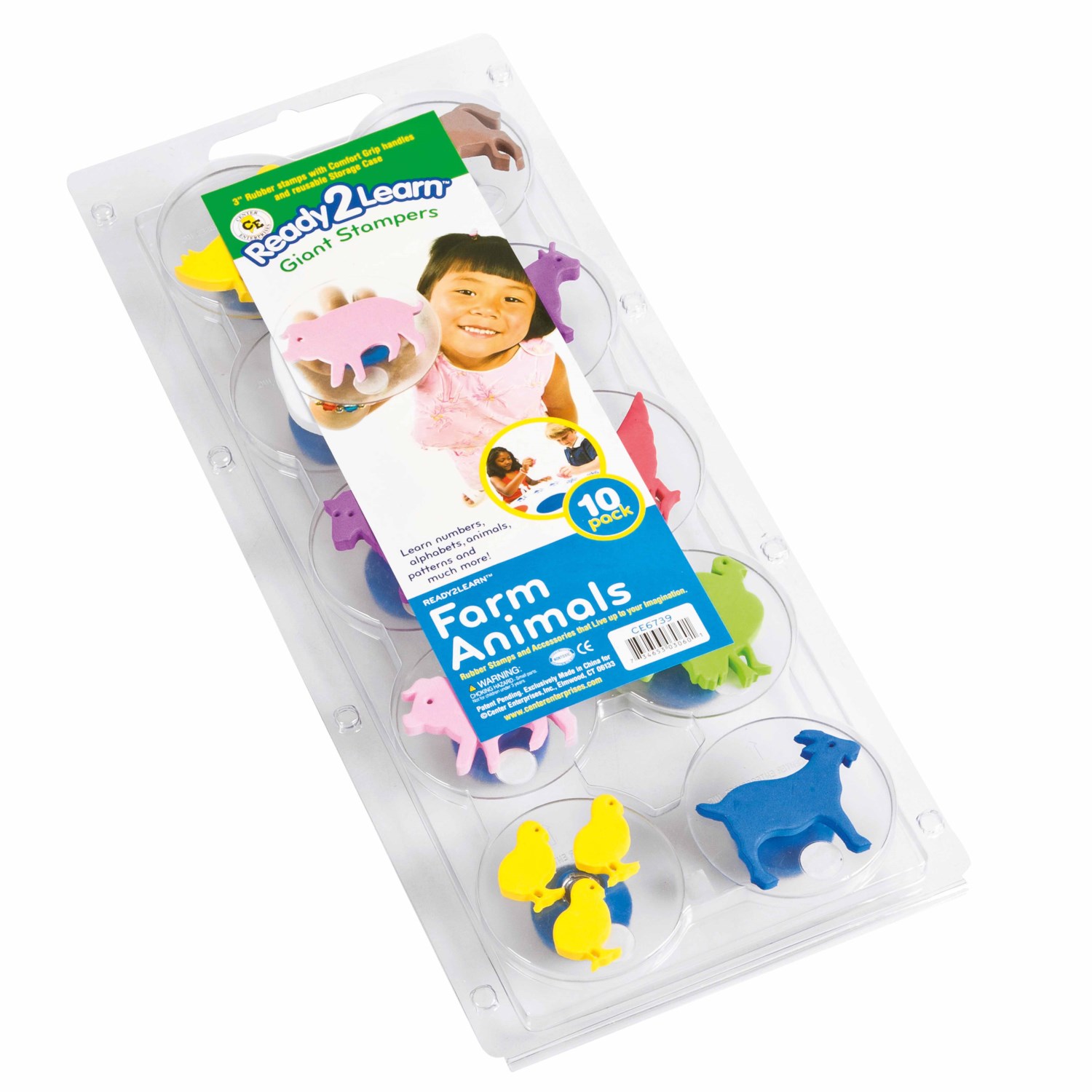 Jumbo Stempel - Thema Nutztieren - Größe 8 cm, ab 3 Jahre