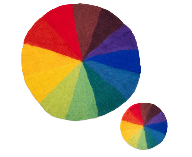 Filzteppich Regenbogen Ø 150 cm, 3-6 Jahre