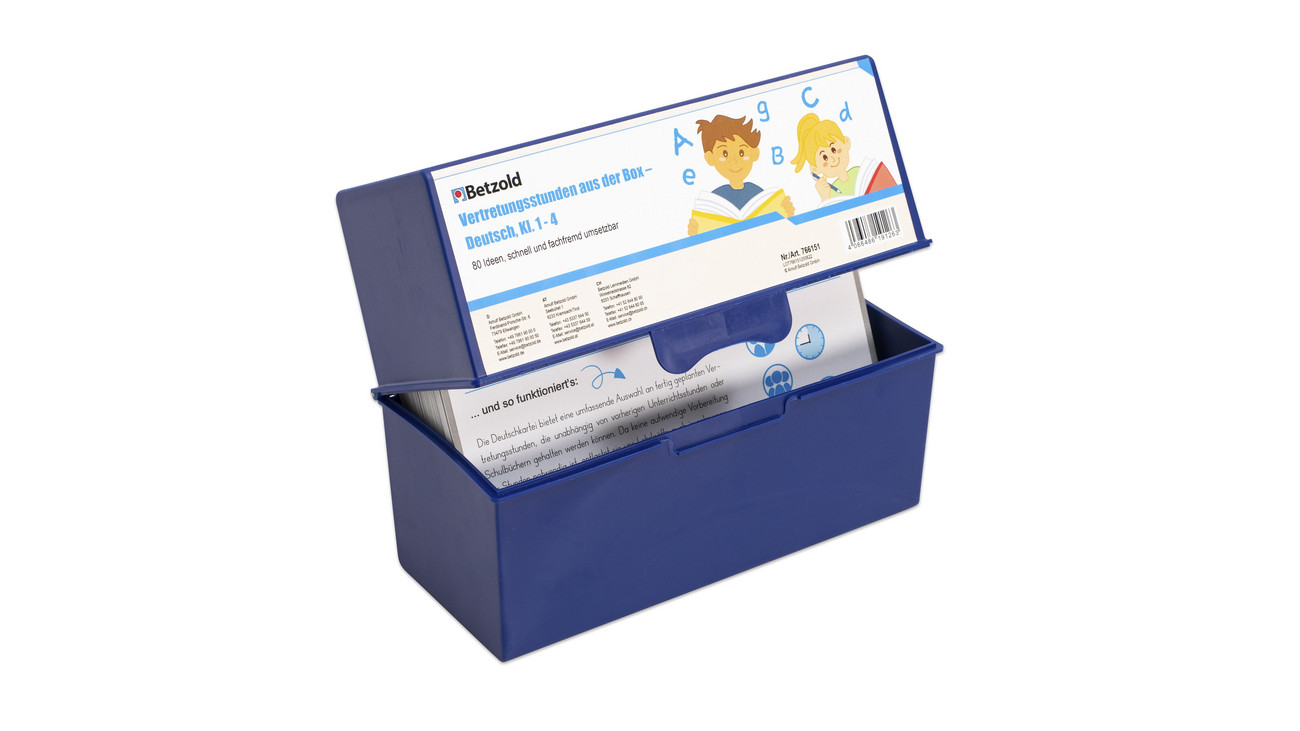 Vertretungsstunden aus der Box ? Deutsch, Klasse 1-4