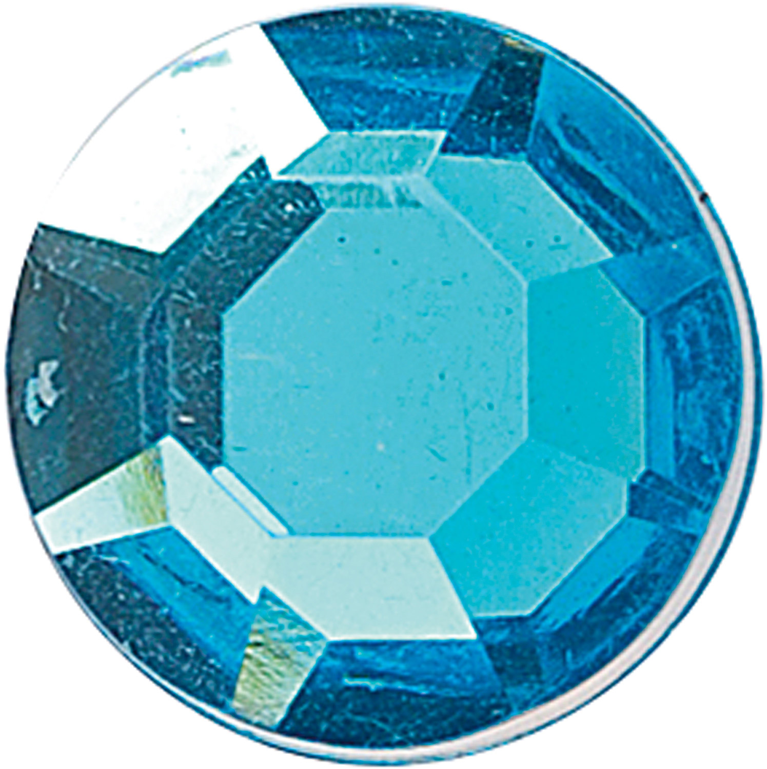 Juwelensteine Aquamarinblau 25 Stück Ø 35 mm, ab 2 Jahre
