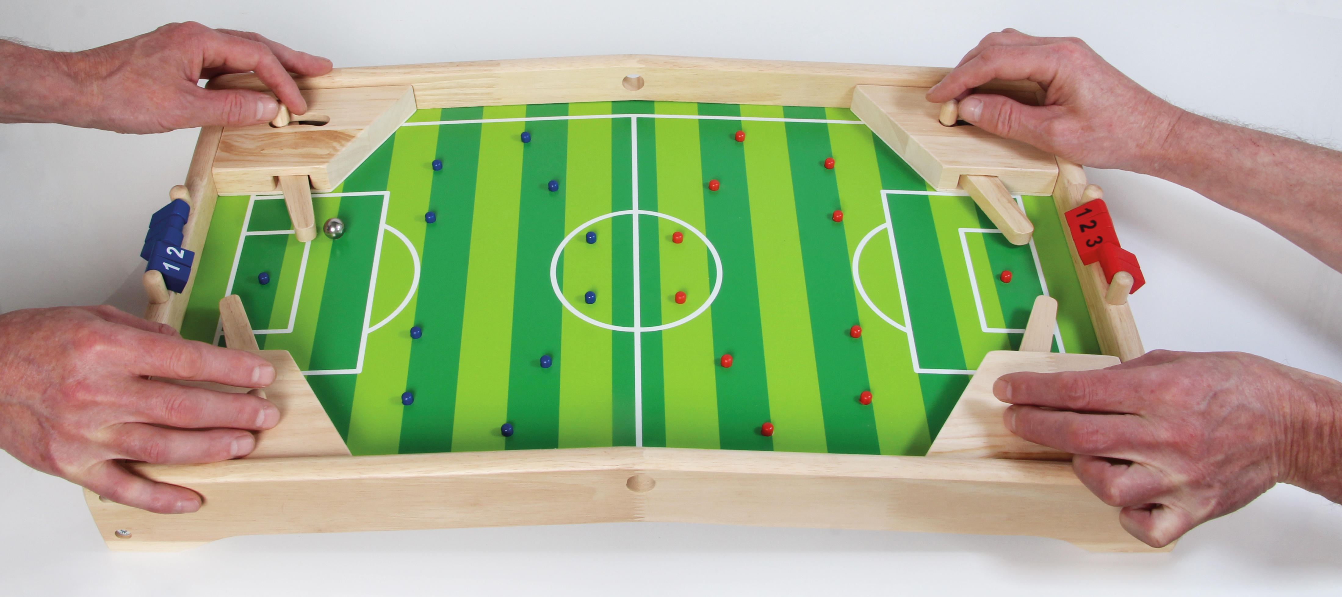 Fußball-Flipper, 60 x 35 cm, aus Holz, PINTOY