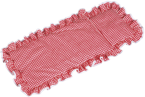 Pillow and blanket, red