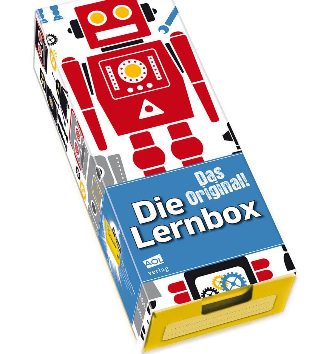 AOL Lernbox DIN A8, Design: Roboter, 25er-Paket