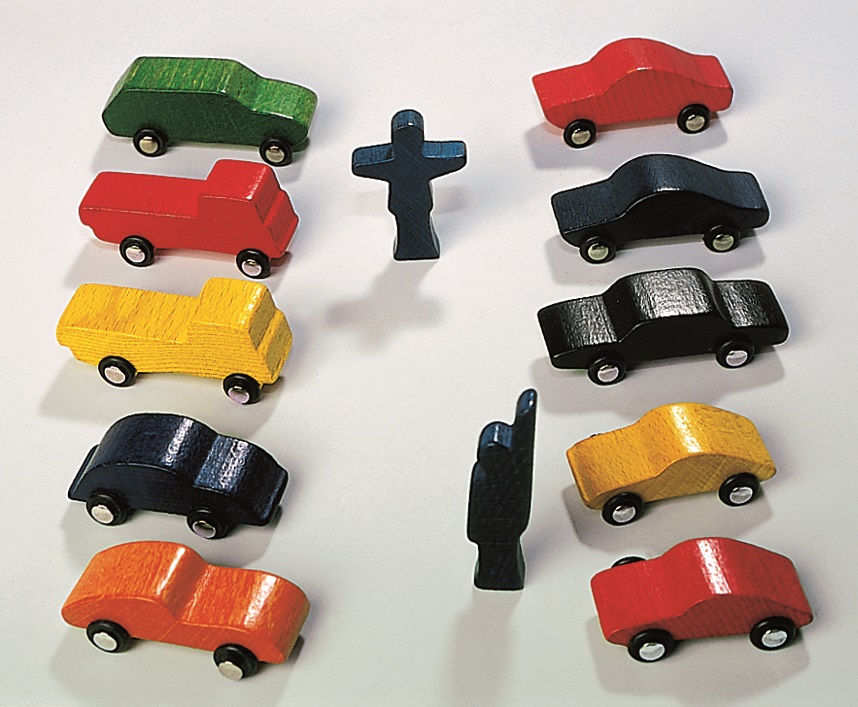 10 Autos mit Polizisten, ab 3 Jahre