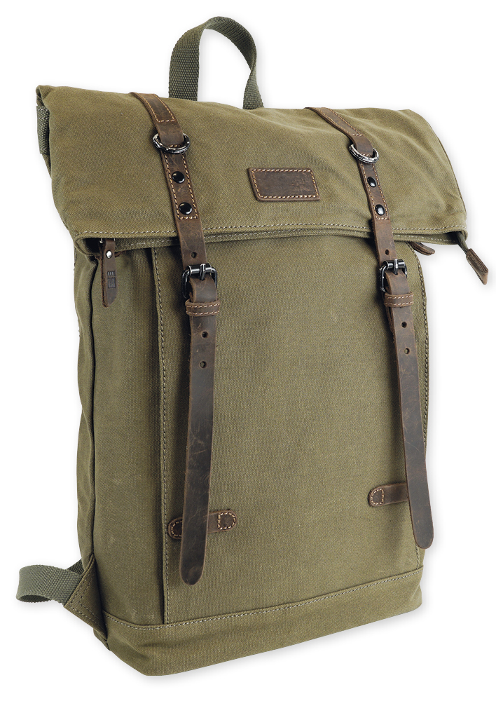 TimeTEX Lehrer-Rucksack Sacci Trend, olivegrün