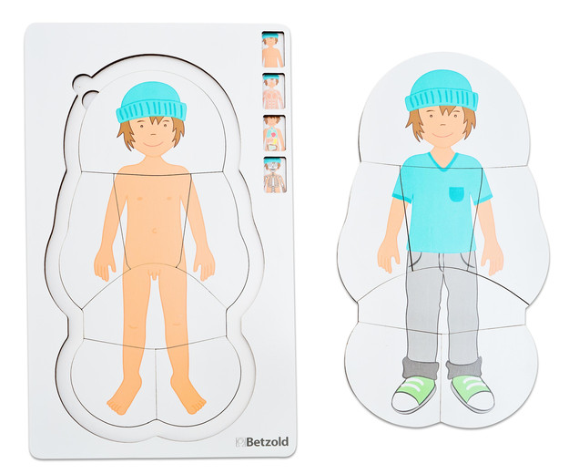 Lagenpuzzle Anatomie Junge, ab 4 Jahre