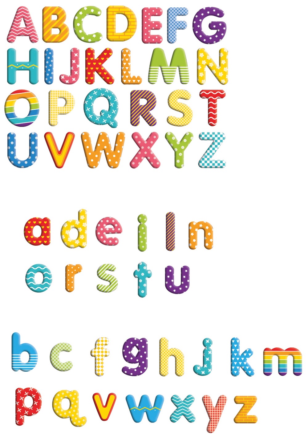 Magnet-Buchstaben in einer Box, ab 4 Jahre