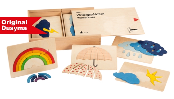 Wettergeschichten, Holzplättchen, ab 3 Jahre