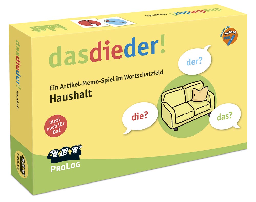 dasdieder! Haushalt + Anybook PRO, Memo-Spiel, ab 4 Jahre