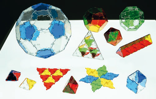 Crystal Polydron Klassenset, 184 Teile, ab 4 Jahre