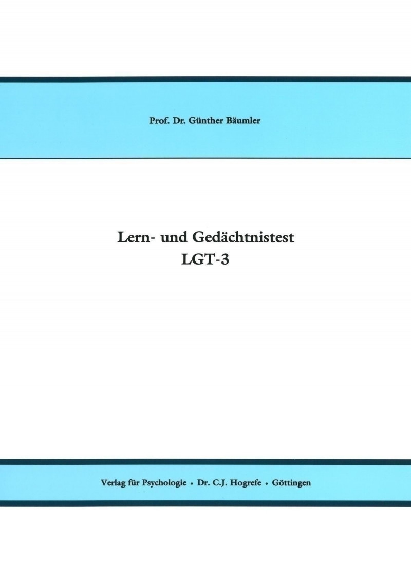 LGT-3 Lern- und Gedächtnistest, Test komplett