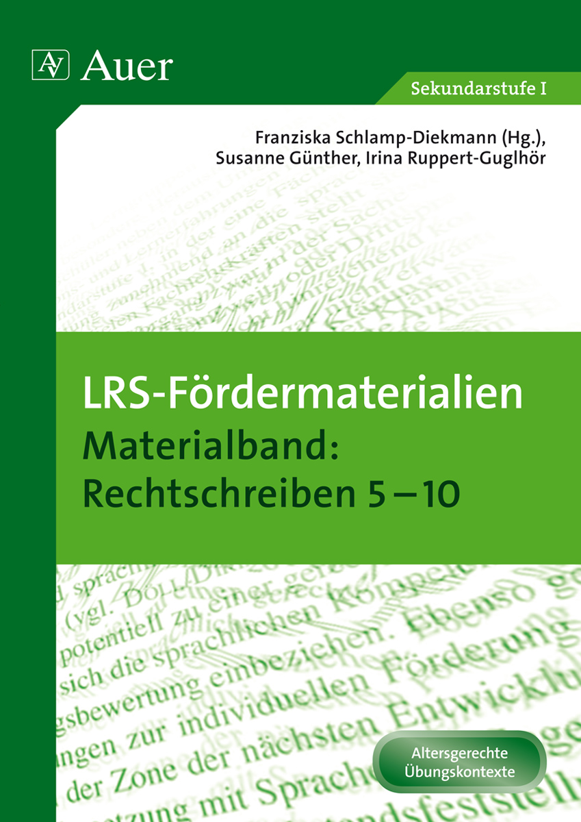 LRS-Fördermaterialien 2, Buch, 5. bis 10. Klasse