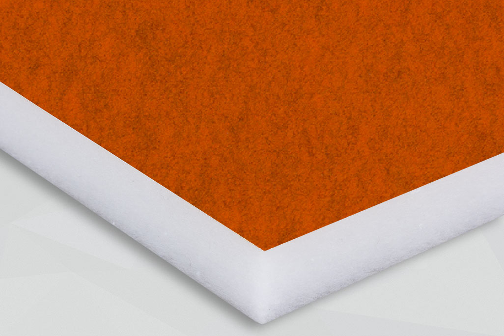 Schallschutz Wand-/Deckenelemente Rechteck, Orange, 100x50 cm, soni COLOR