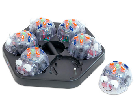 Blue-Bot Klassenset, 12 Blue-Bots mit Ladestation und Zubehör, Klasse 1-3