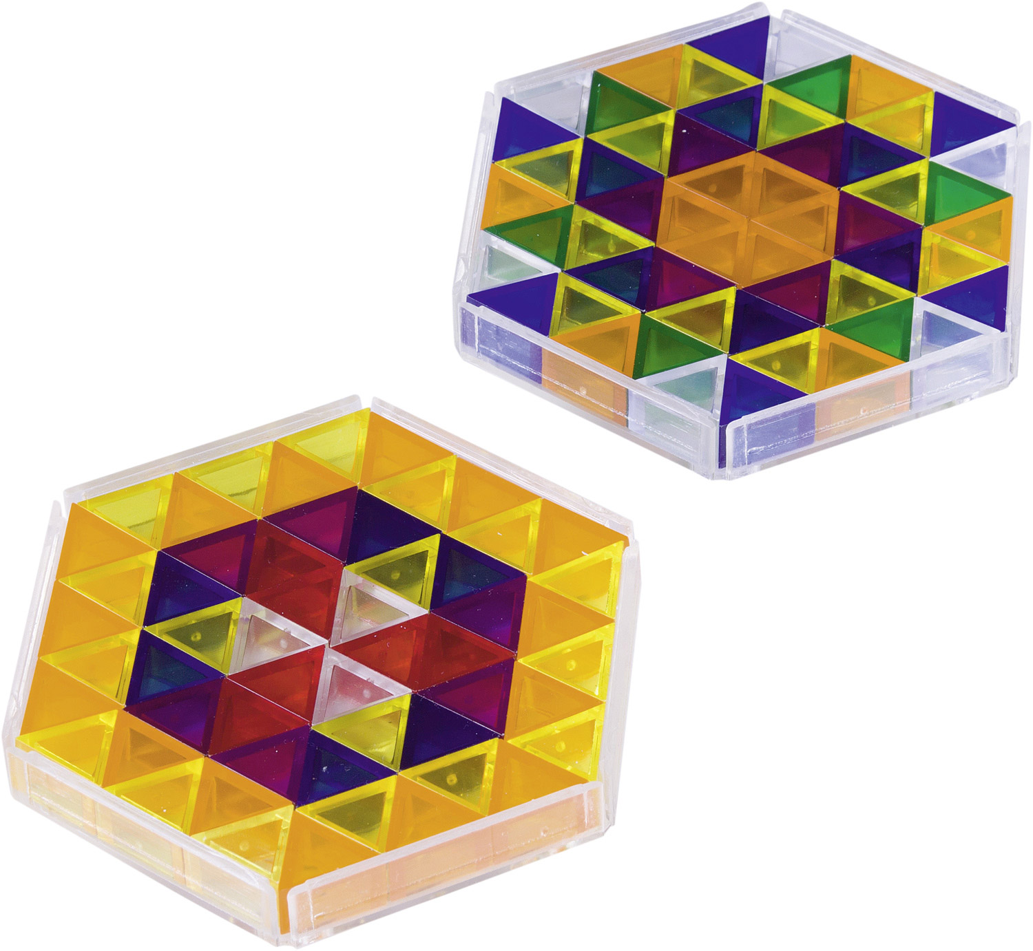 Prismo Dreiecke mit Legerahmen 5er-Set transparent, ab 4 Jahre