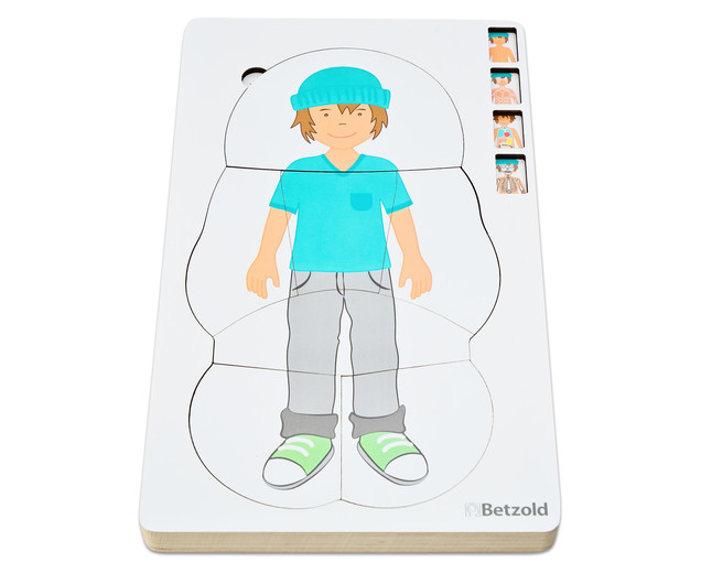 Lagenpuzzle Anatomie Junge, ab 4 Jahre