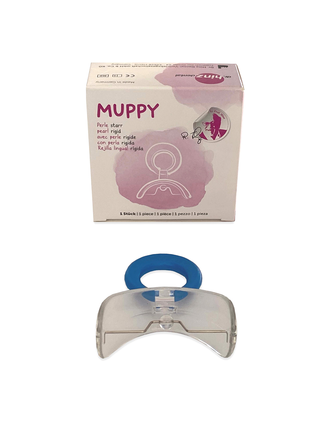 MUPPY Perle II, Mundvorhofplatte, transparent/starr, 93502