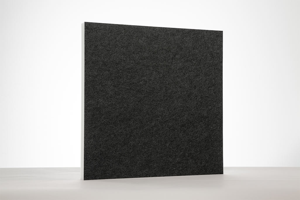 Akustikpaneele für Wand & Decke, Quadrat Anthrazit, 62x62 cm, soni COLOR RD
