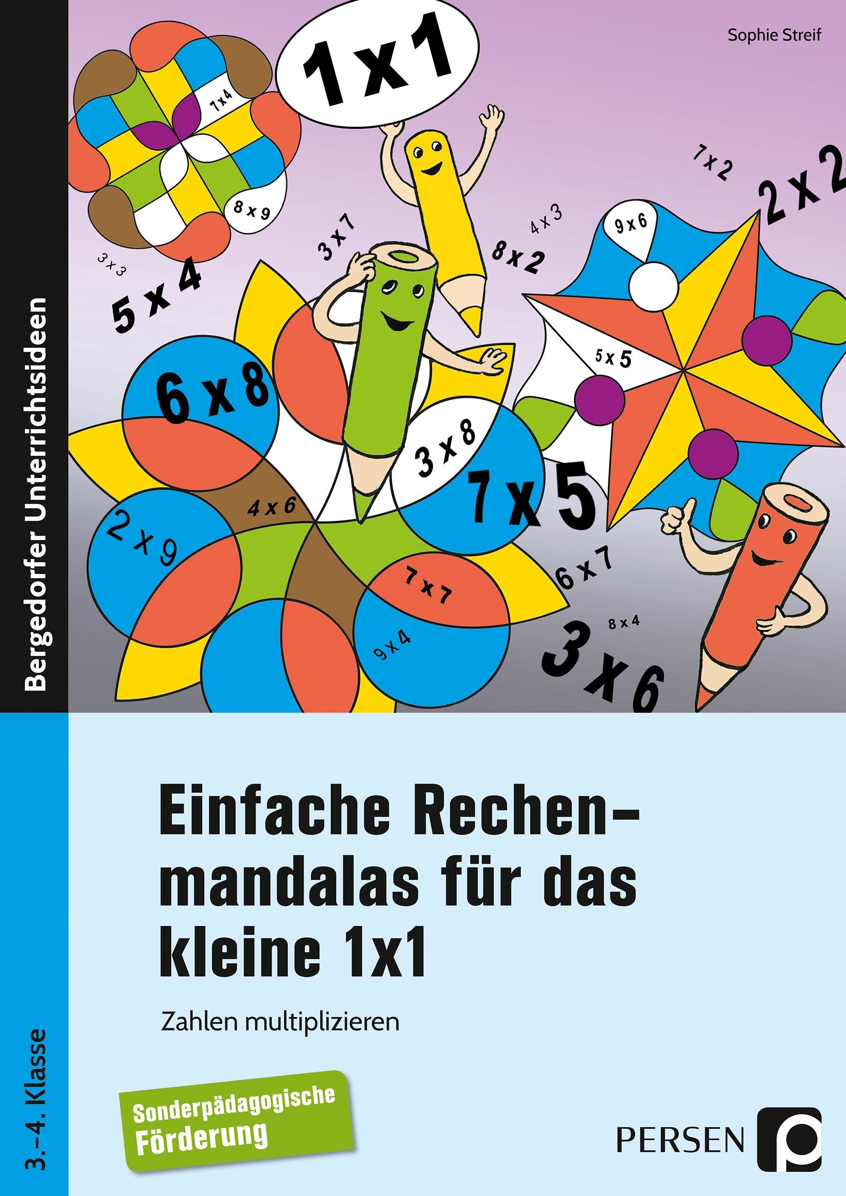 Einfache Rechenmandalas für das kleine 1x1, 3. und 4. Klasse