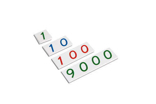 Kleine Zahlenkarten, 1-9000, ab 4 Jahre