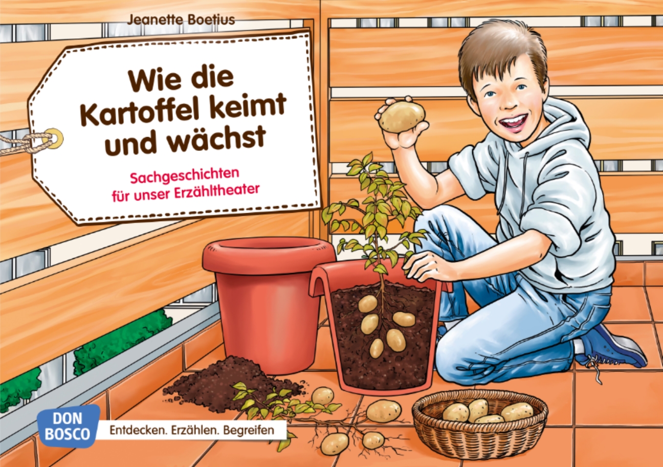 Kamishibai Bildkartenset - Wie die Kartoffel keimt und wächst, 4-8 Jahre