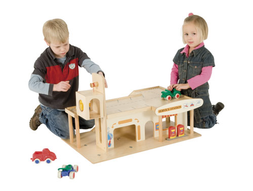 Garage aus Holz groß, ab 3 Jahre