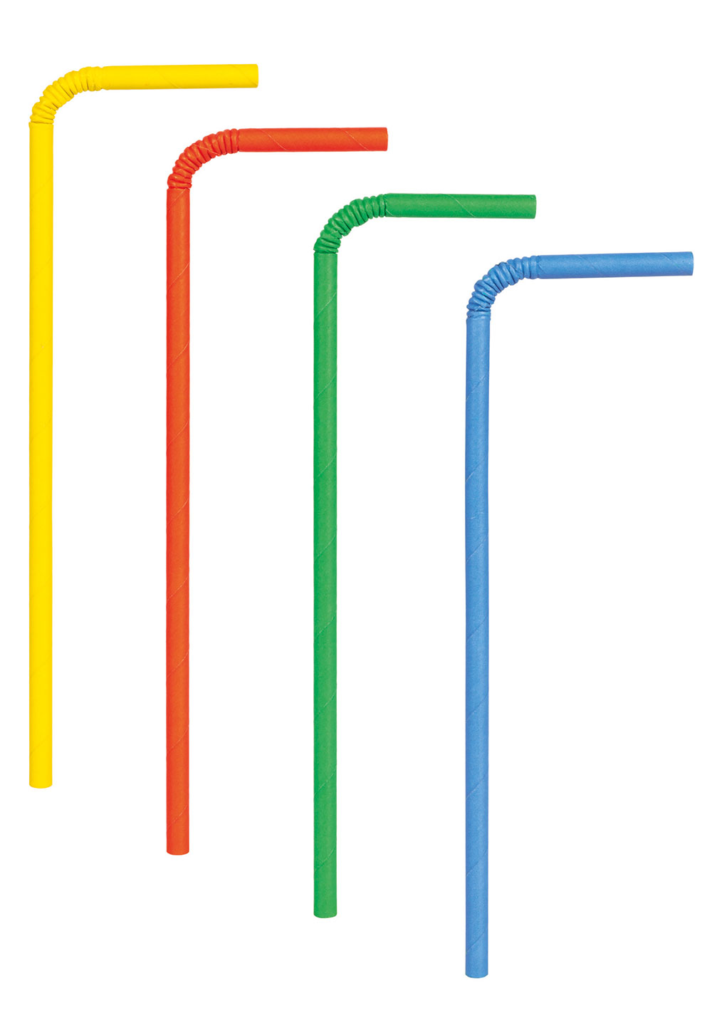 Trinkhalme aus Papier, 100 Stück